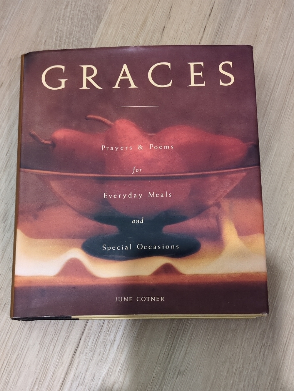 GRACES Prayer & Poems Book by June Cotner - Maroon Cover